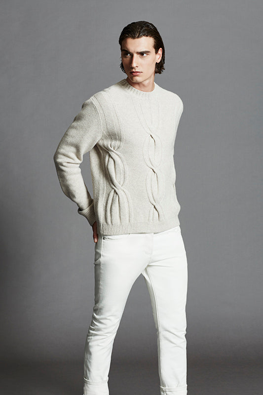 Cable Knit Crew Neck