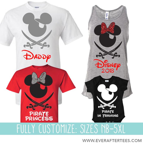 mickey mouse pirate shirt