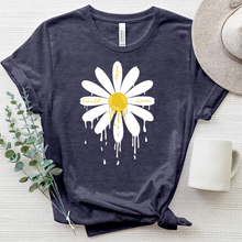 Load image into Gallery viewer, Daisy Drip Heathered Tee
