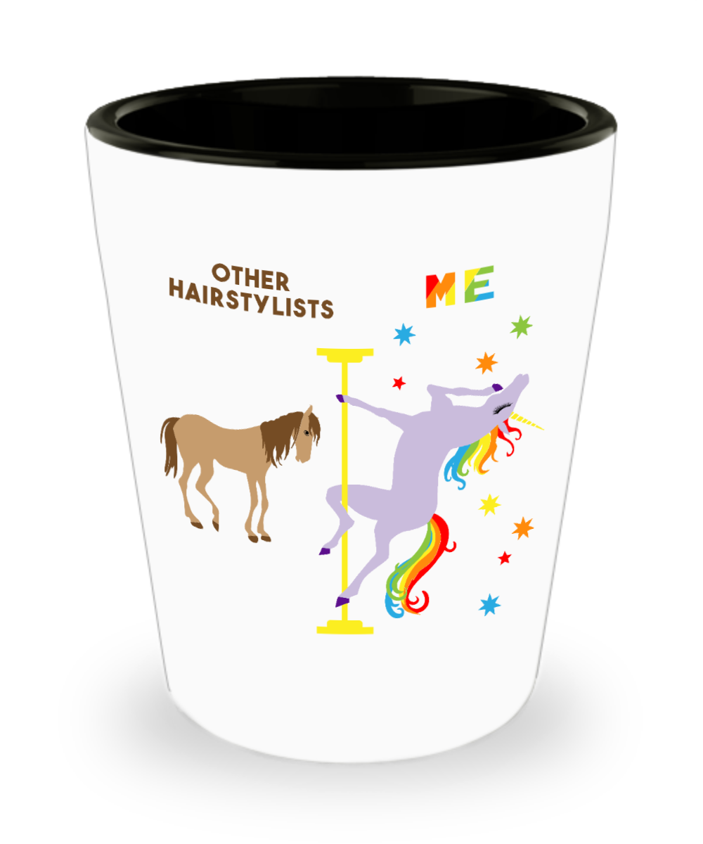 Funny Hairstylist Gift for a Hairstylist Birthday for Hairdresser Hair Stylist Pole Dancing Unicorn 