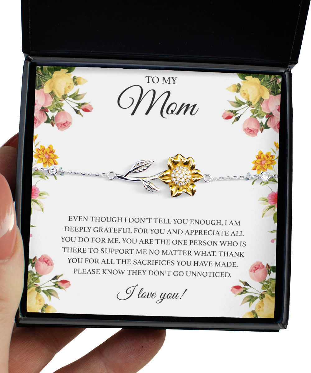 To My Mom Gift for Mamas Gifts for Mother鈥檚 Day 14K Gold Plated 