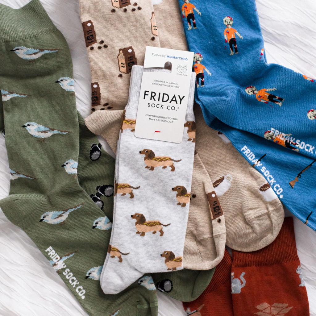 Shop Mismatched Socks | Friday Sock Co. | Designed in Canada