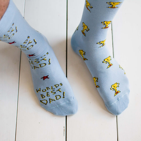 Men's Worlds Best Dad Socks | Mismatched by Design | Friday Sock Co.