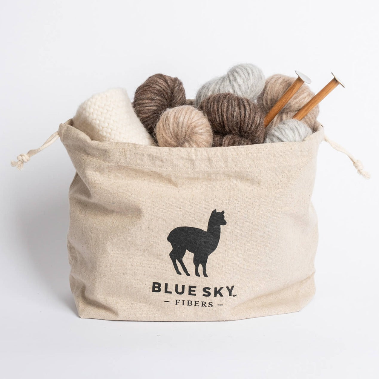 Blue Sky Fibers - Medium Drawstring Project Bag