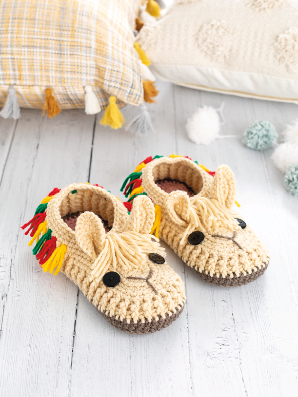 Crochet Animal Slippers by Ira Rott - Yarn Loop