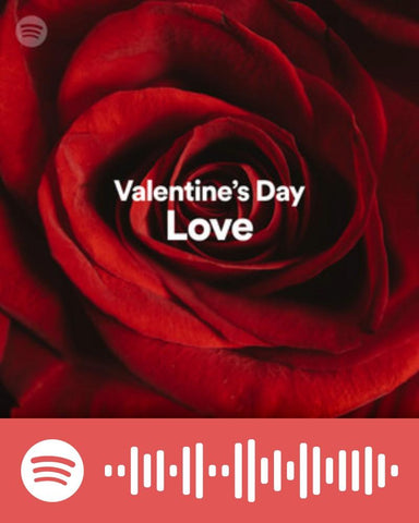 Album cover for Valentines day love songs playlist