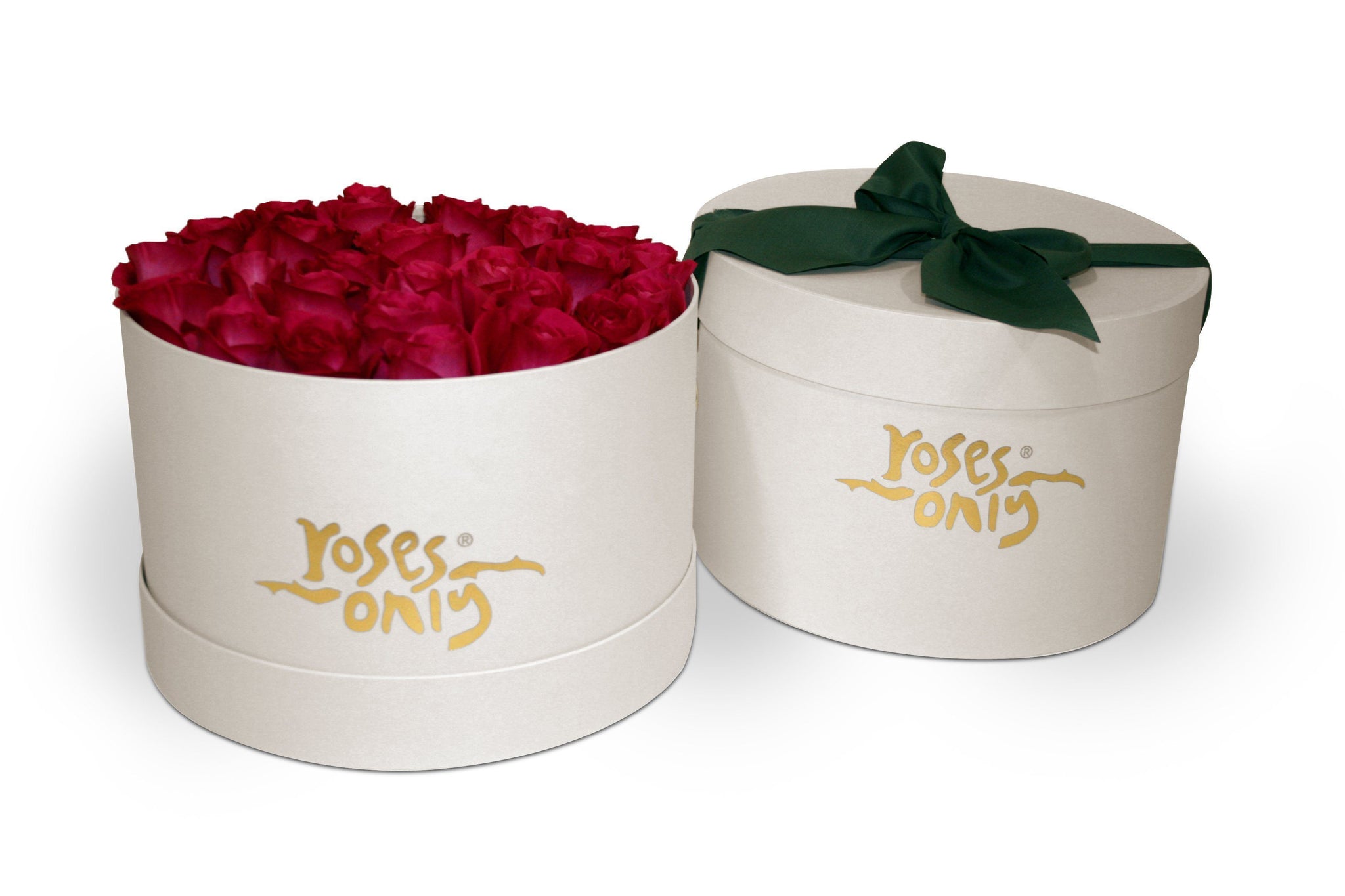 Bright Pink Rose Hat Box Roses Only UK