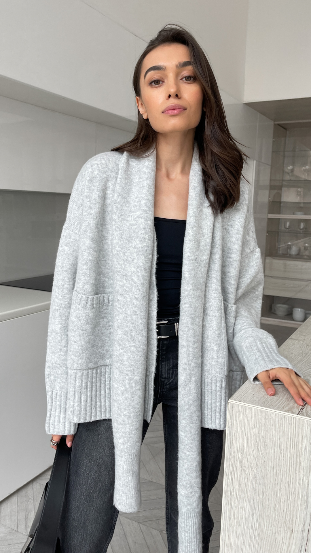 HARPER CARDIGAN - GREY