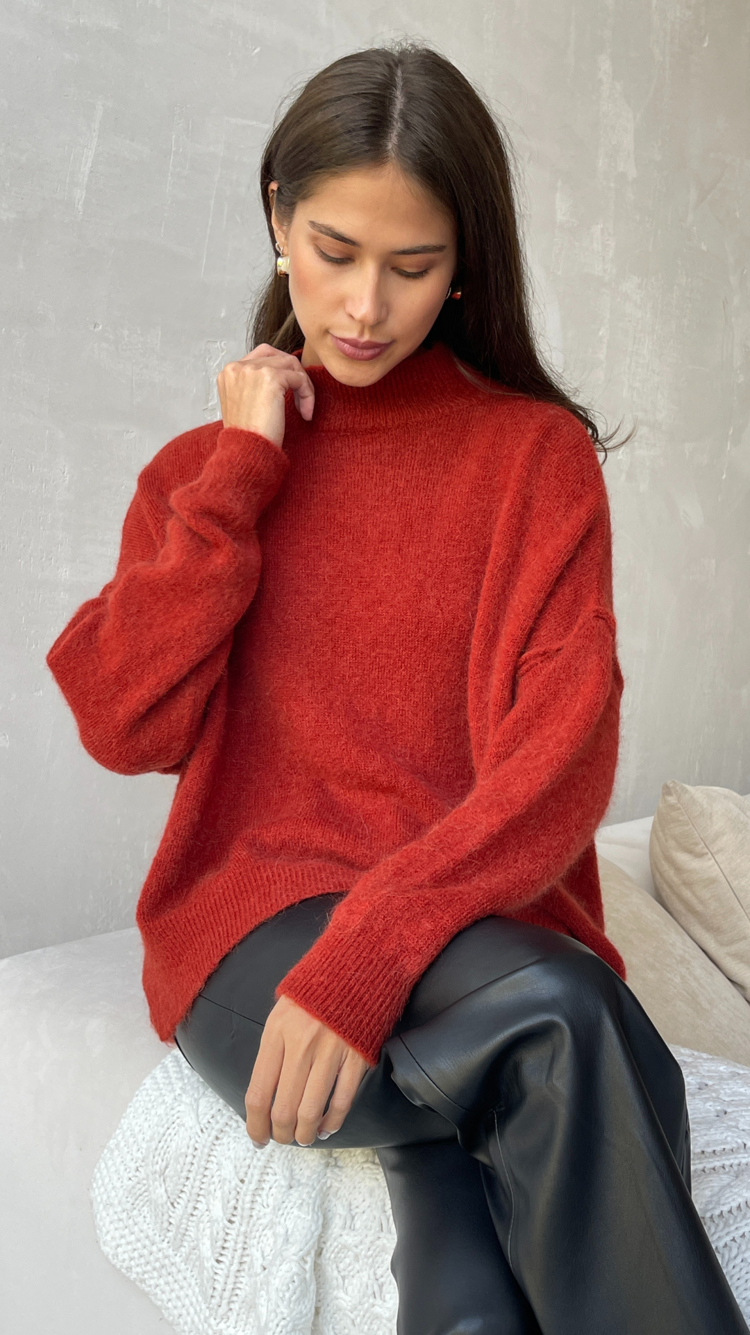 JOSIE SWEATER - CHERRY