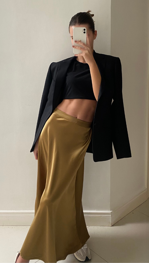 LUISA SKIRT - DEEP GOLD