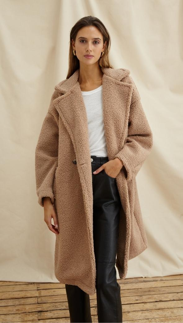 ADRIANA COAT - CAMEL