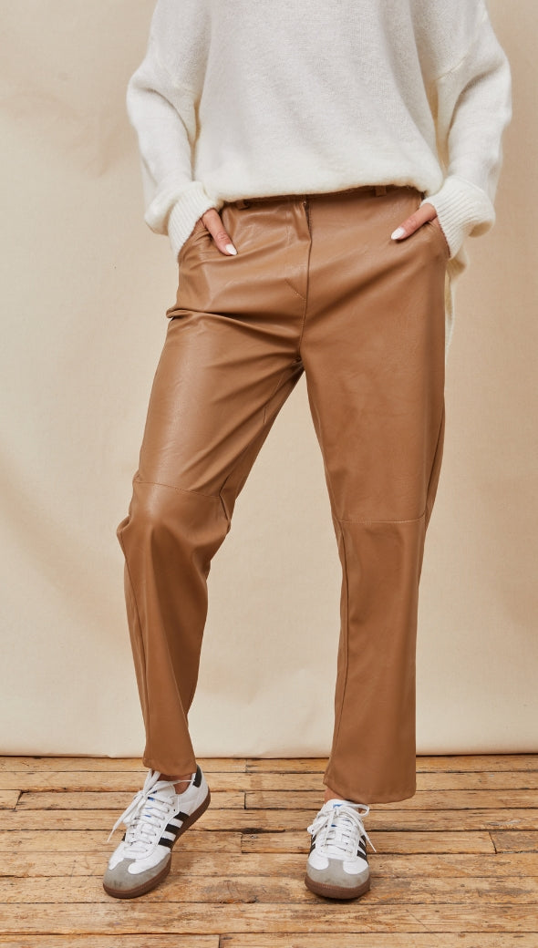 JOSEPHINA TROUSERS - ALMOND