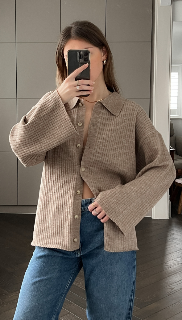 DOMINIKA CARDIGAN - BISCUIT