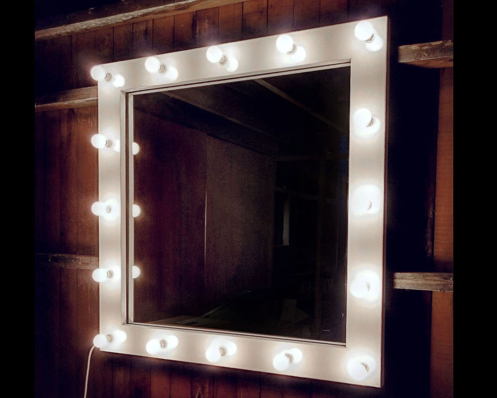 large illuminated makeup mirror