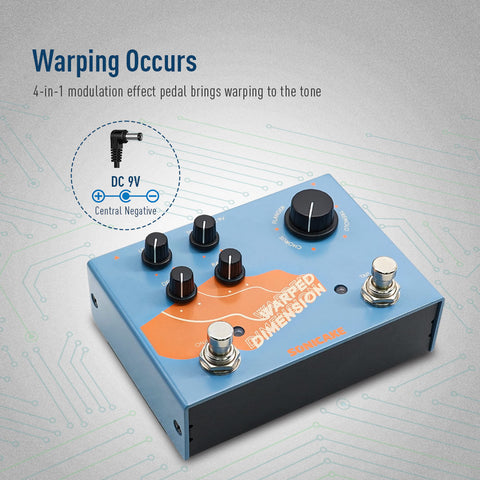 Sonicake QDS-03 Warped Dimension Digital Modulation Guitar Effects Pedal |  SONICAKE |  MULTI-EFFECTS |  Zoso Music