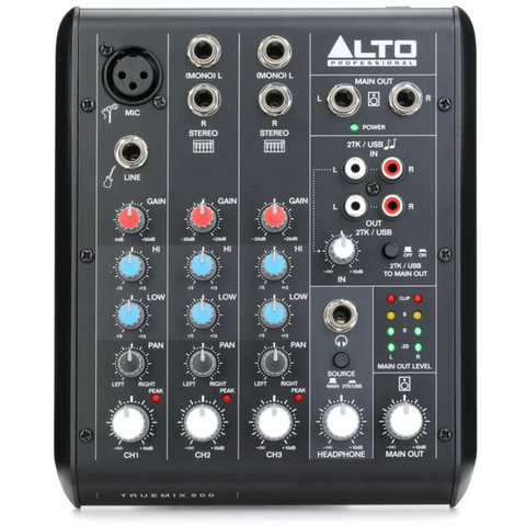 Alto Professional TrueMix 500 Front View Zoso Music