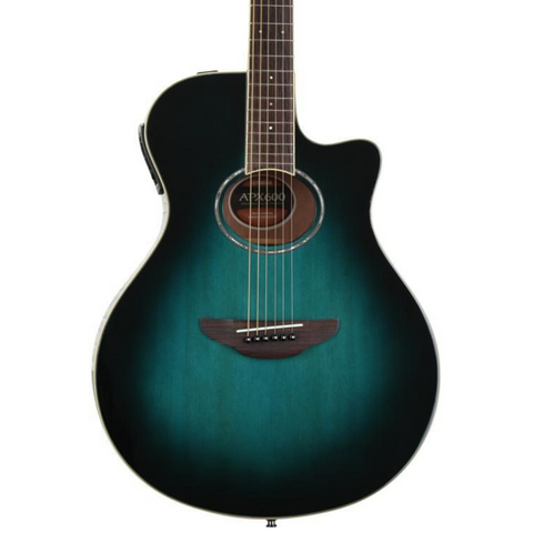 Yamaha APX600 Thinline Acoustic Electric Guitar Blue Burst - Town Center  Music