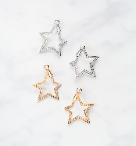 Champagne Star Earrings