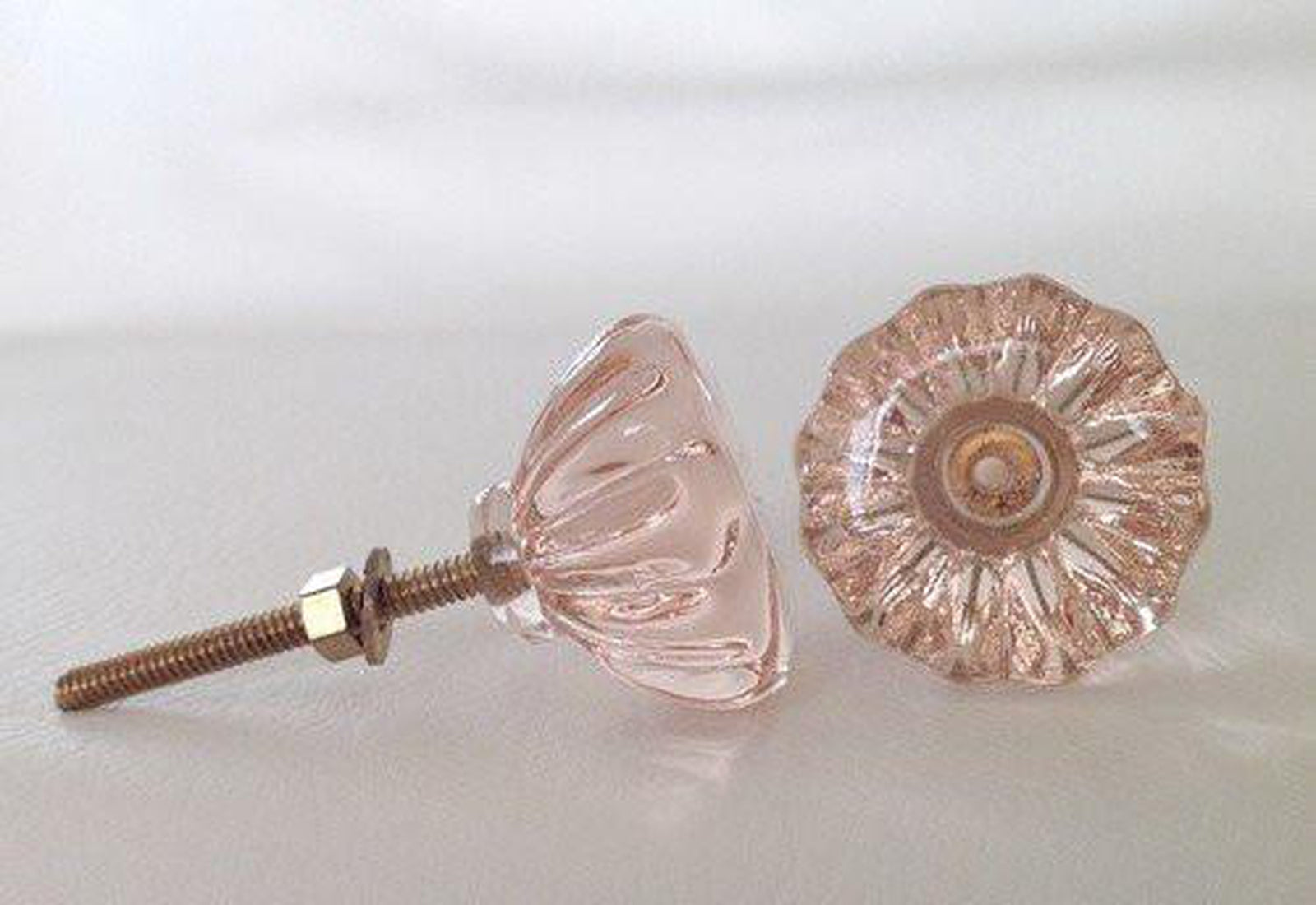 vintage drawer pulls glass