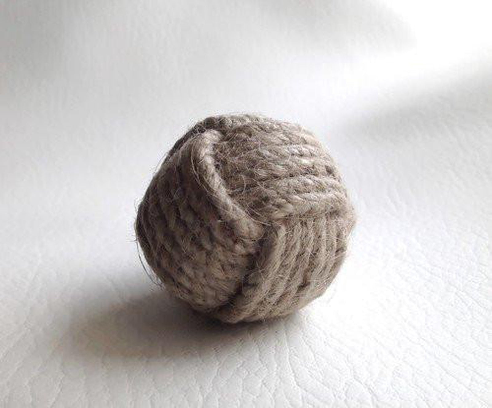 Nautical Jute Rope Cabinet Knobs Monkey Fist Knot Knobs Coastal