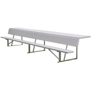 Player's Bench w/ Shelf, Aluminum or Color (Choose Length) - CoachingStore