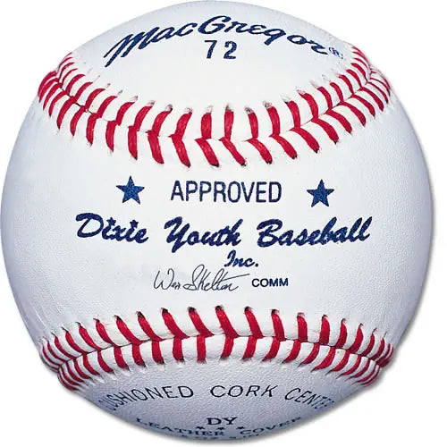 MacGregor #72 Official Dixie® Youth Baseballs