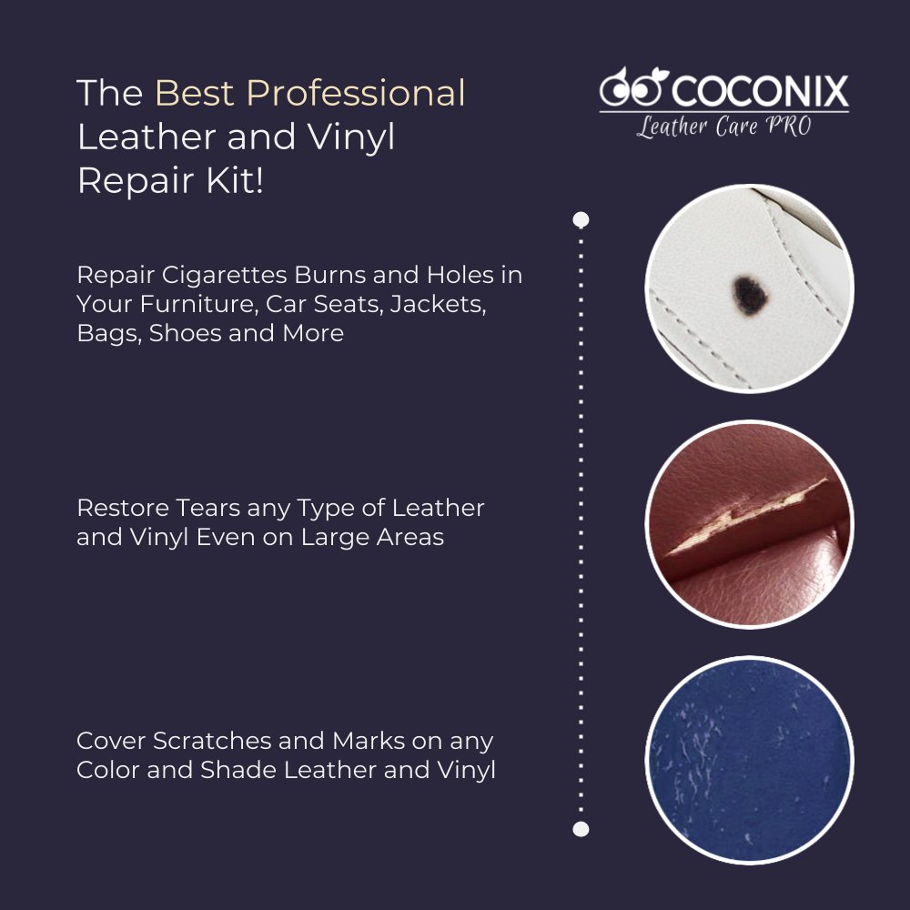 coconix middle brown leather and vinyl repair kit