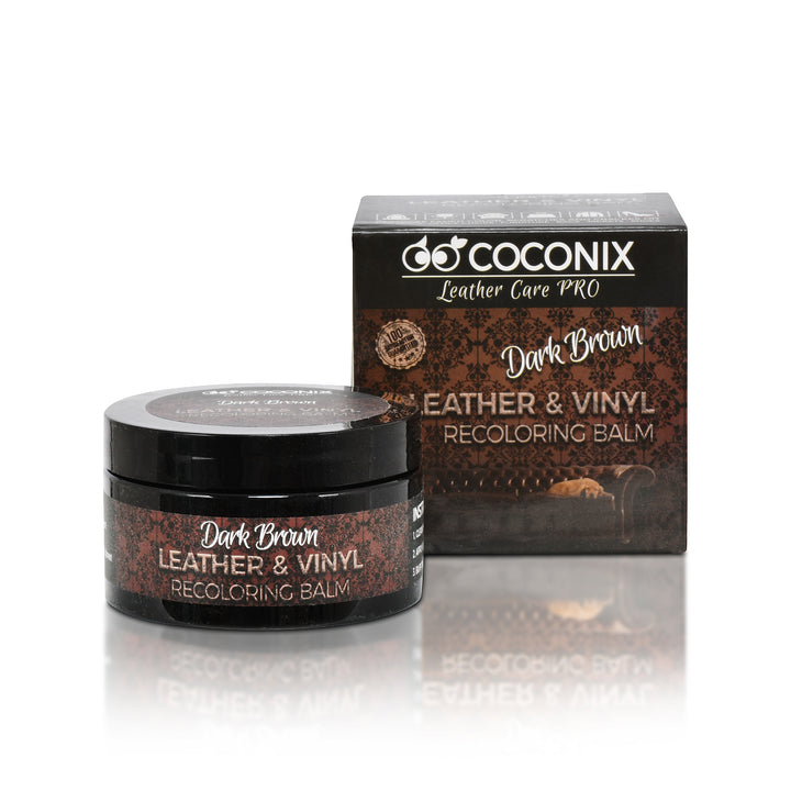 Coconix Leather & Vinyl Recoloring Balm - Dark Brown