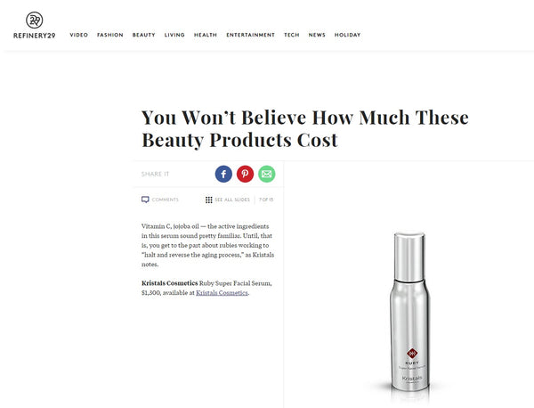 Refinery29 - Kristals Cosmetics Ruby Serum