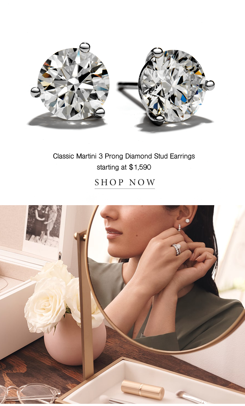 diamond stud earrings