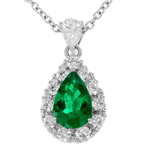 Gregg Ruth Emerald Pear Pendant NAGI