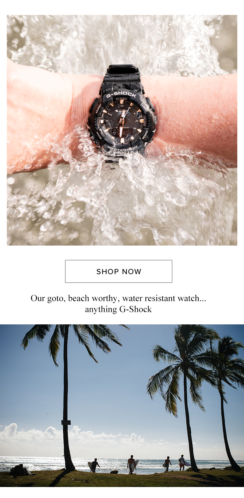 Casio G-Shock Step Tracker beach watch