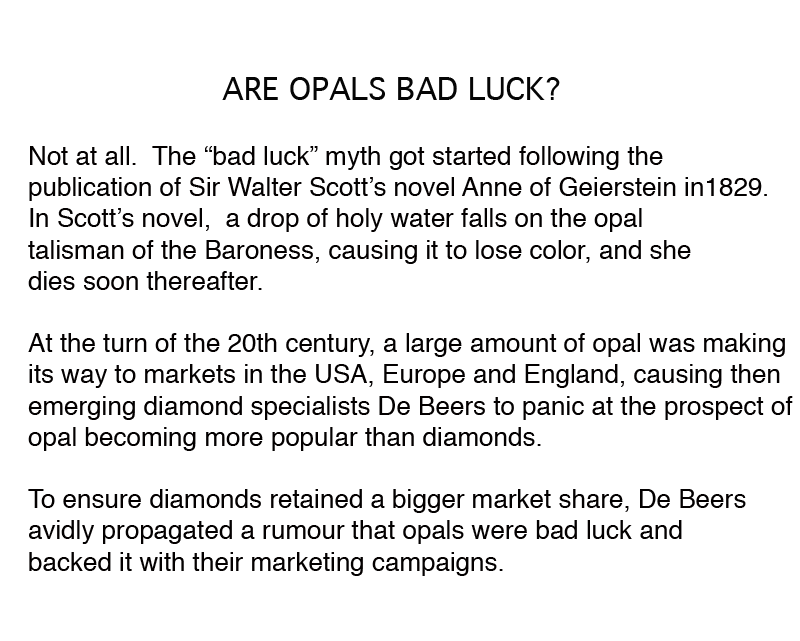 are opals bad luck