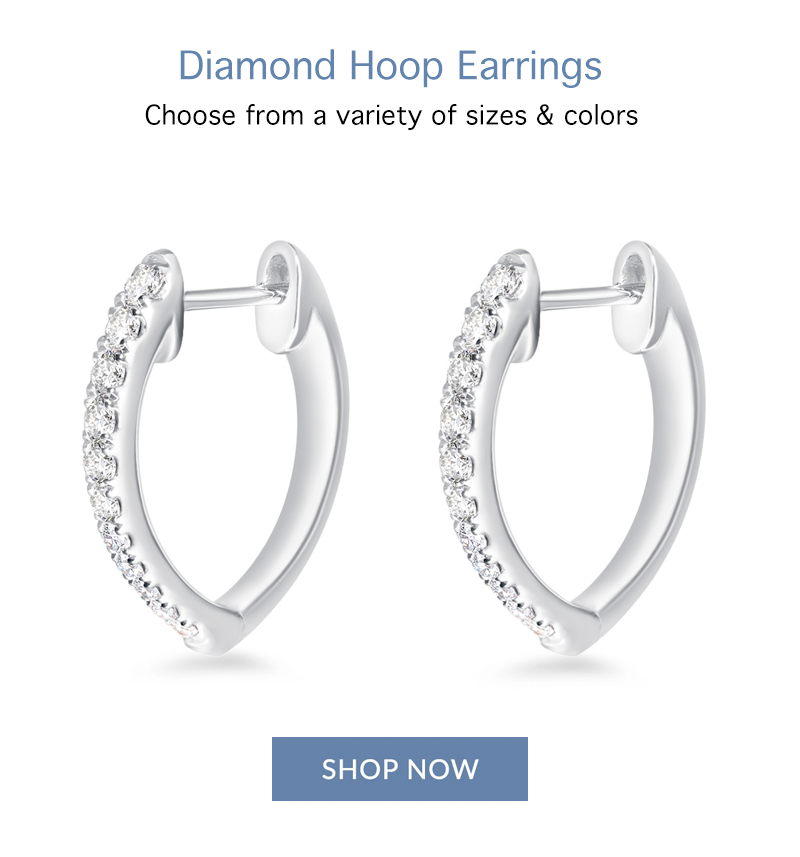 diamond hoop earrings