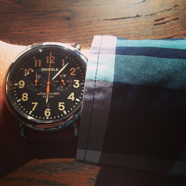 shinola runwell chronograph