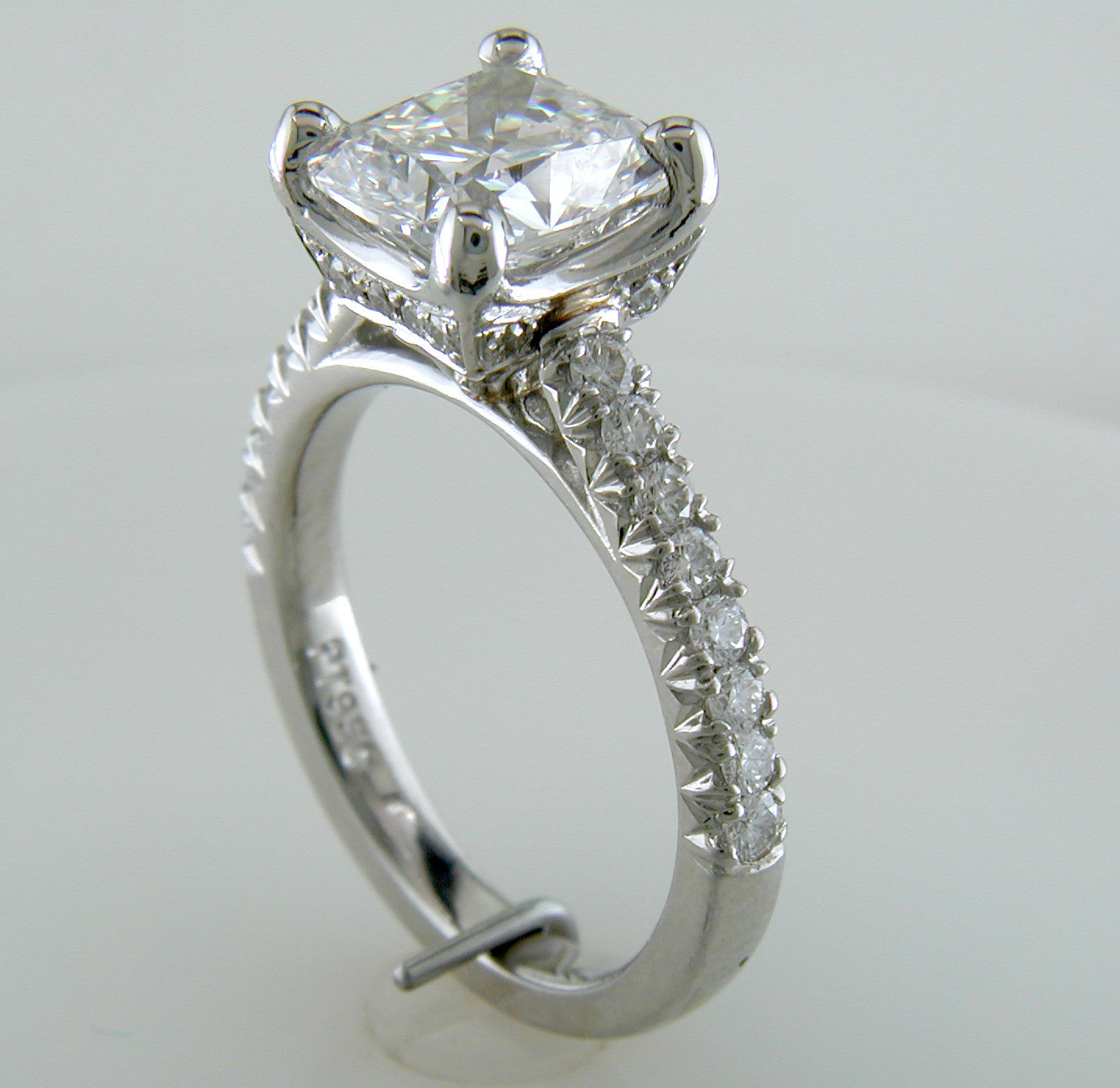 Cushion Brilliant 2 Carat Diamond Engagement Ring Platinum – NAGI
