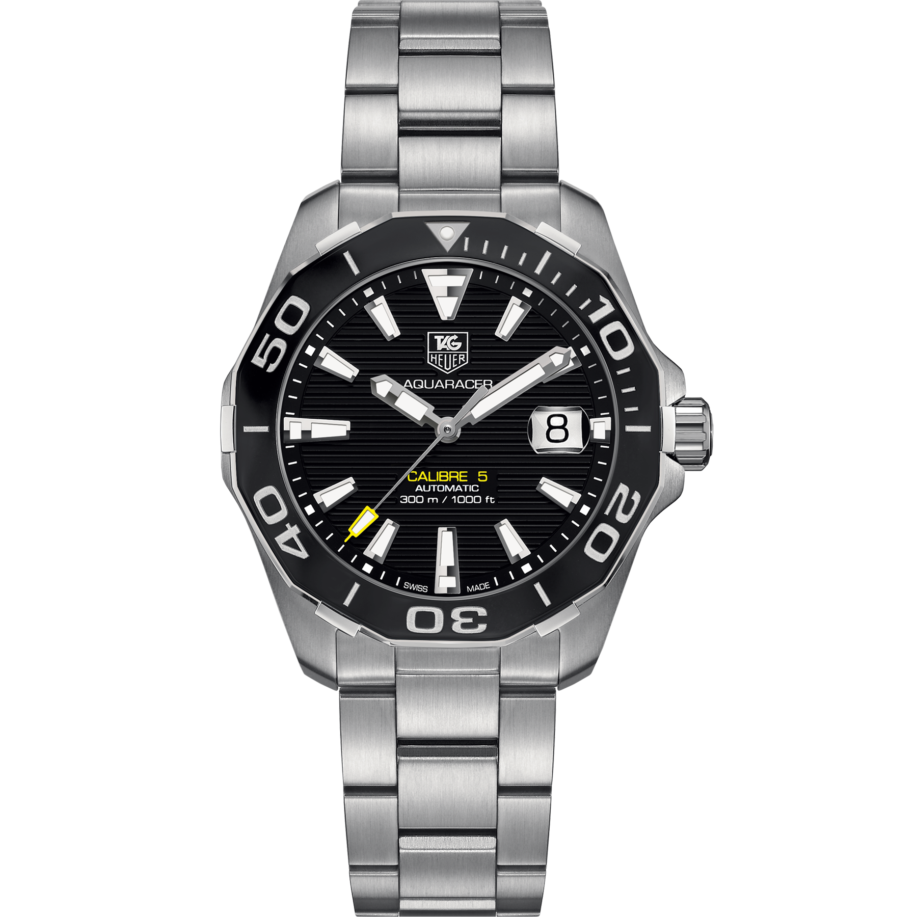 tag aquaracer calibre 5 automatic watch 300 m black
