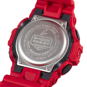 casio red and black watch