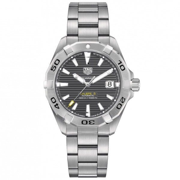 TAG Heuer 41MM Calibre 5 Aquaracer Grey Dial Watch WBD2113.BA0928 – Nagi Jewelers