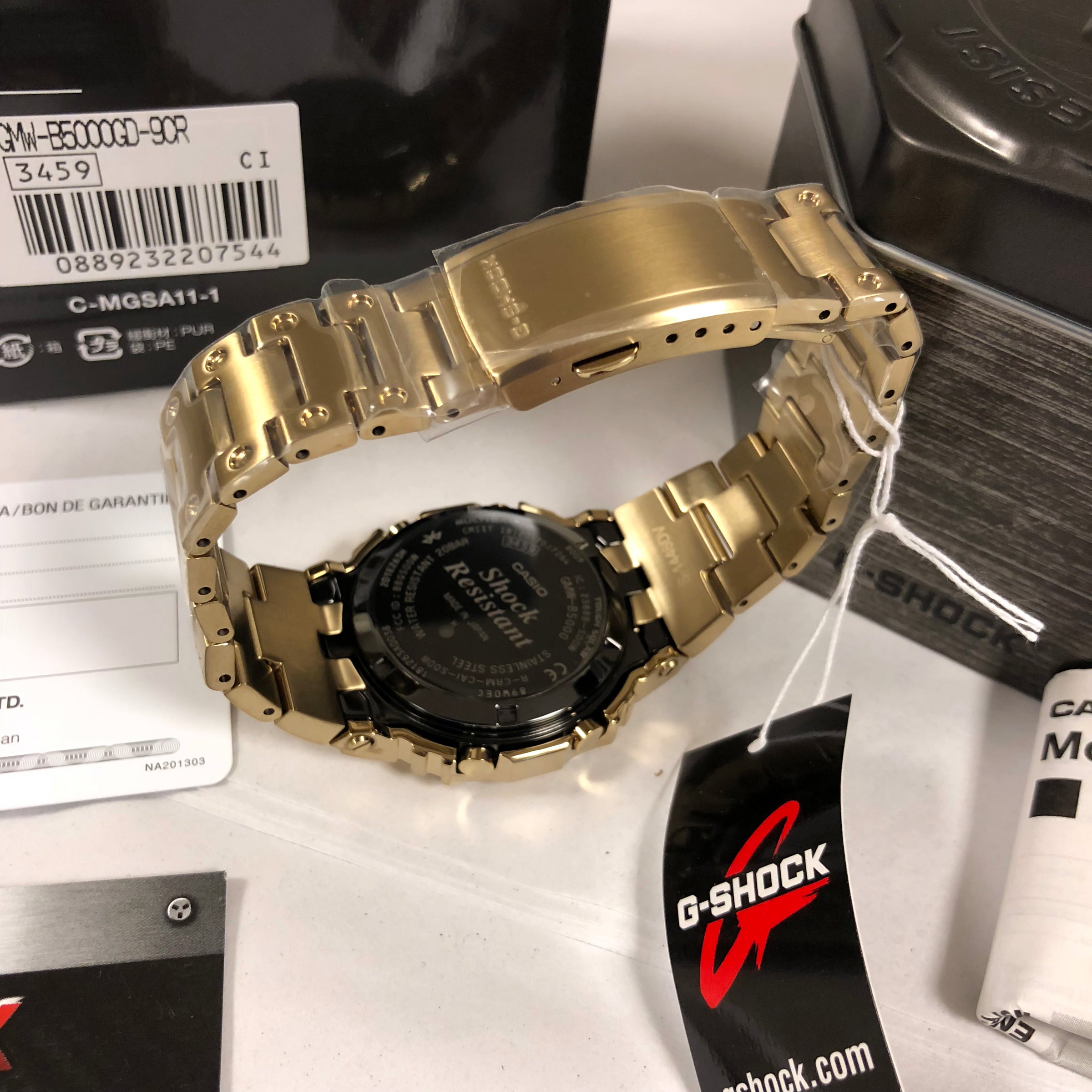 Casio G Shock Gmw B5000gd 9 Bluetooth Full Metal Gold Square Watch Nagi Jewelers