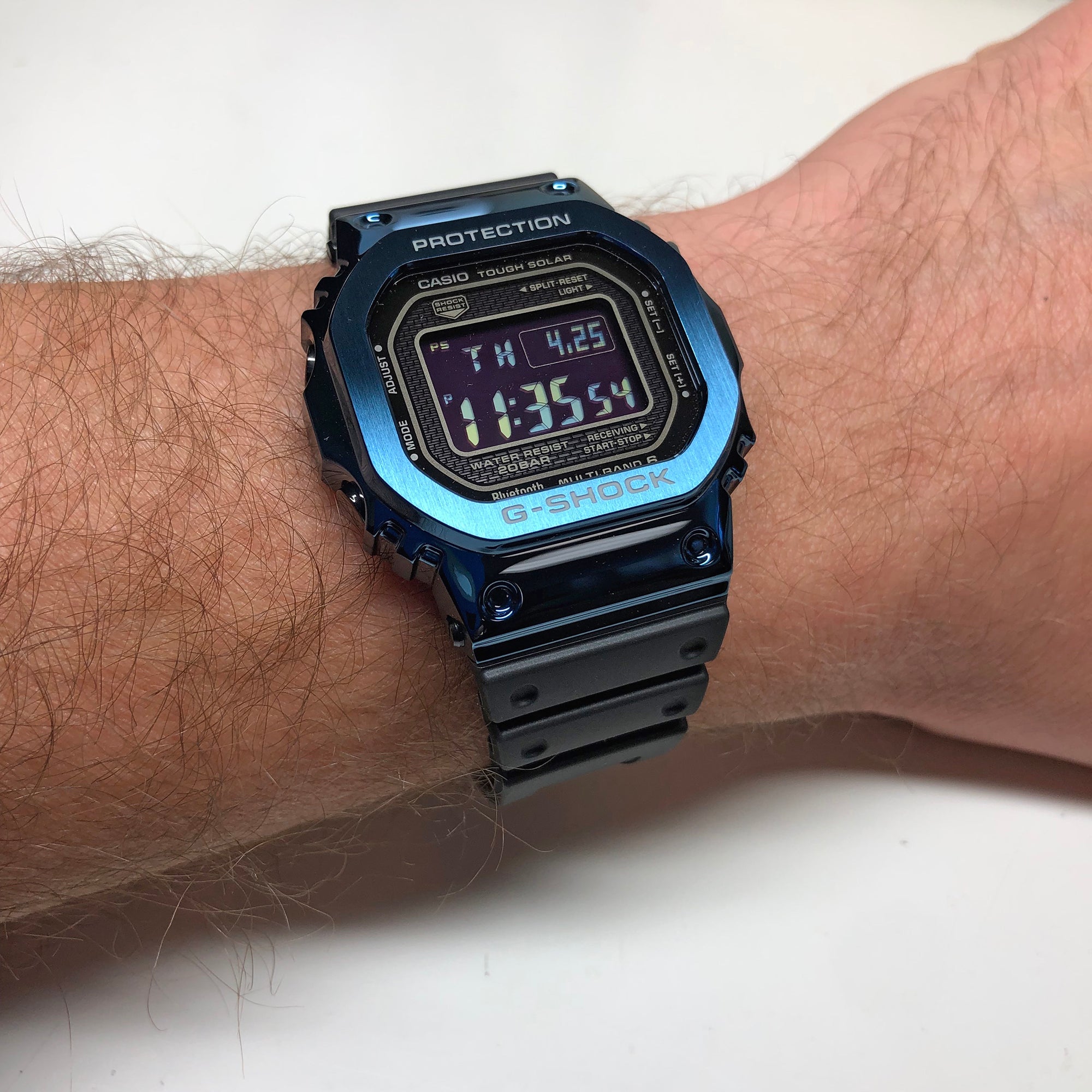 Casio G Shock Blue Ip Pvd Steel Solar Bluetooth Watch Gmwb5000g 2