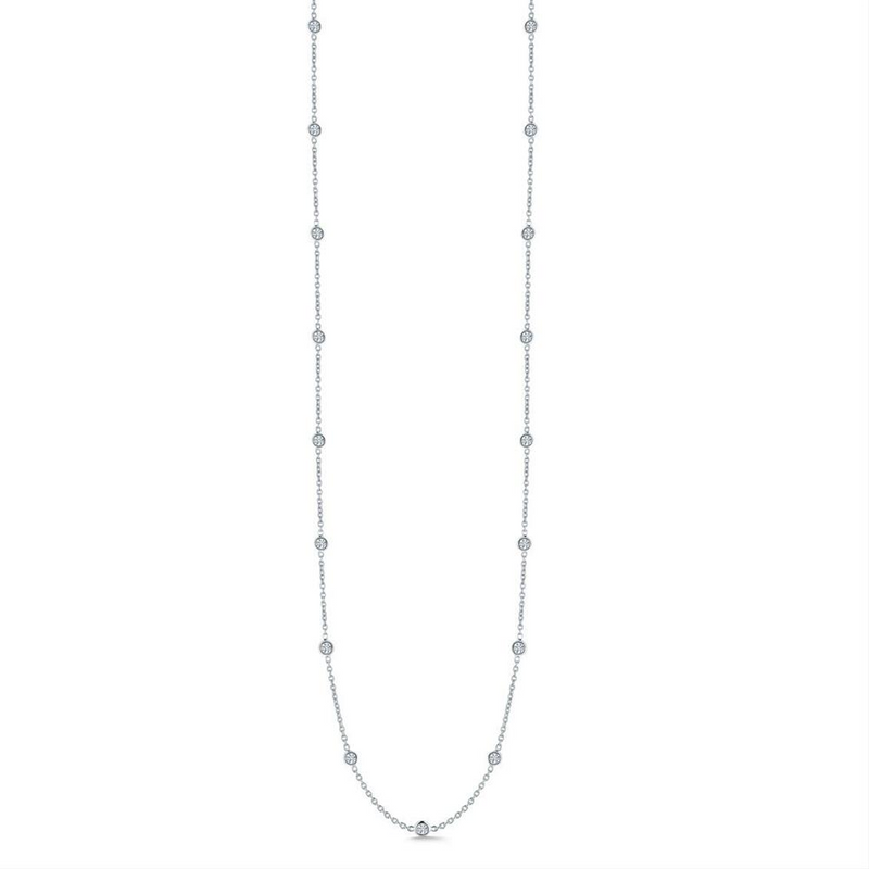 Roberto Coin Diamonds by the Inch 15 Diamonds Station Necklace – NAGI