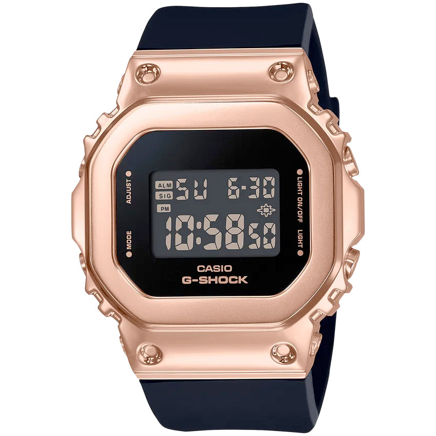 Casio G Shock Gms Rose Gold Stainless Steel Womens Watch Gms5600pg 1 Nagi Jewelers