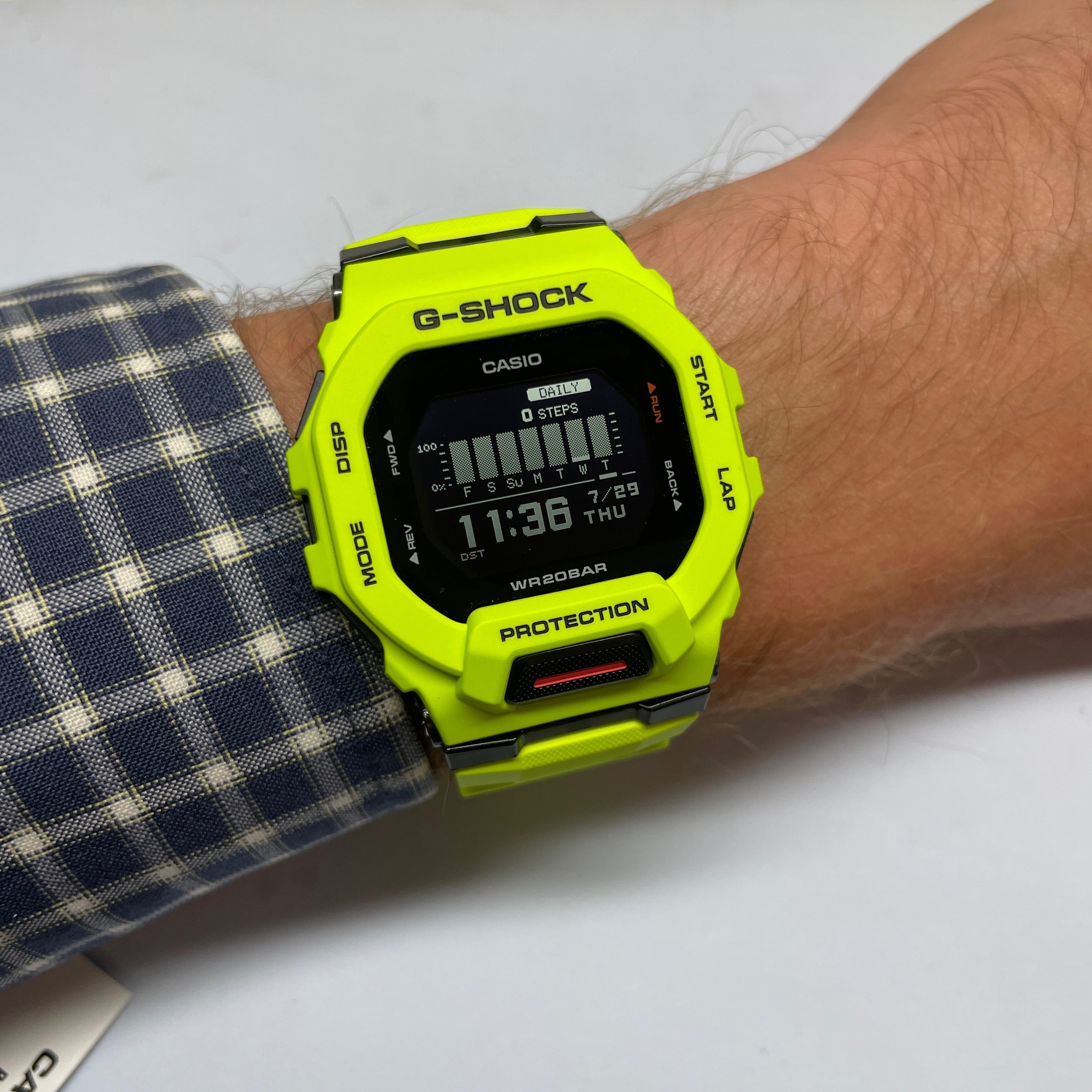 CASIO G-Shock GBD200-9 Move Watch Power Trainer Bright Yellow Bluetoot ...