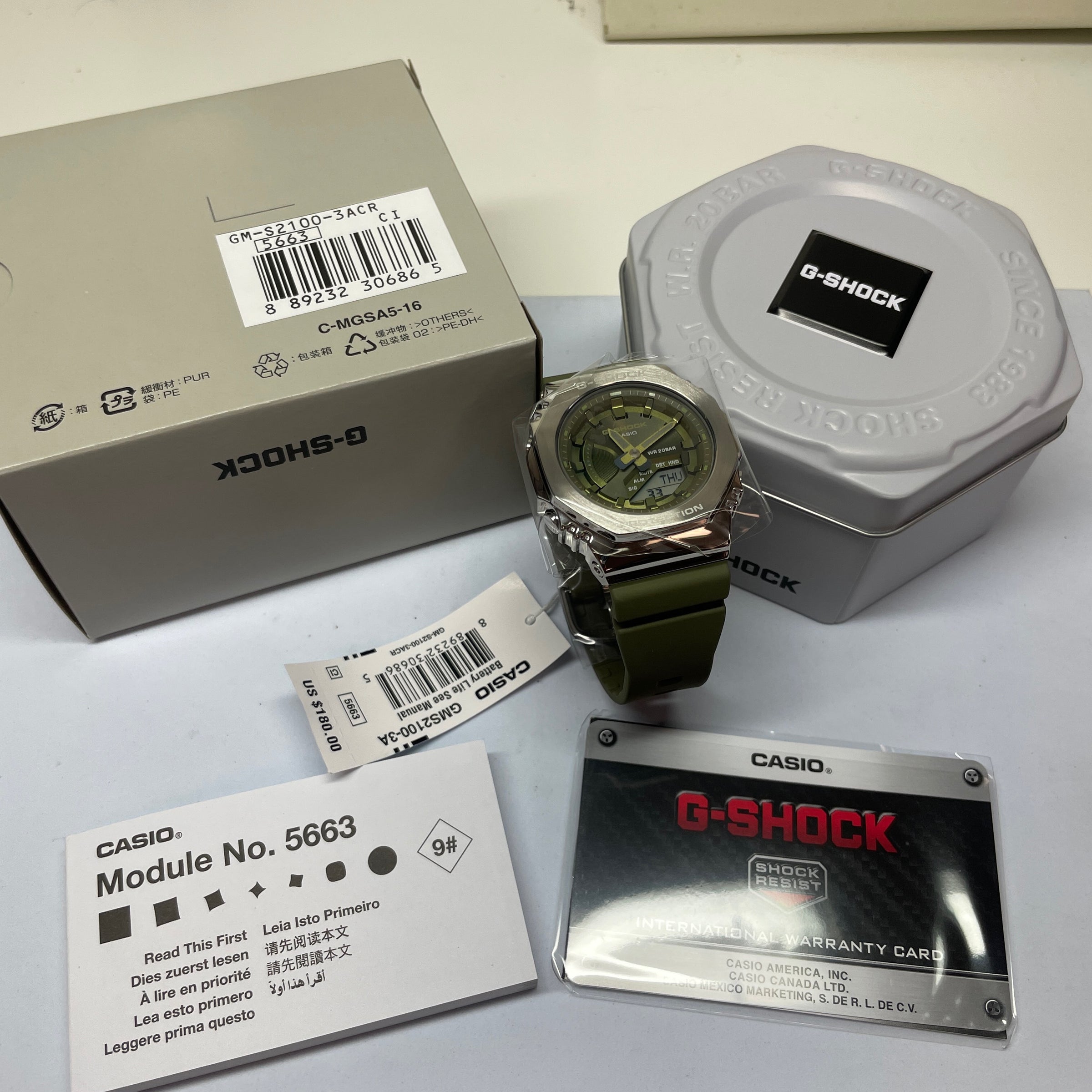 G-SHOCK ジーショック デジタルウォッチ C-MGSA5-23 大特価!! 38.0 ...