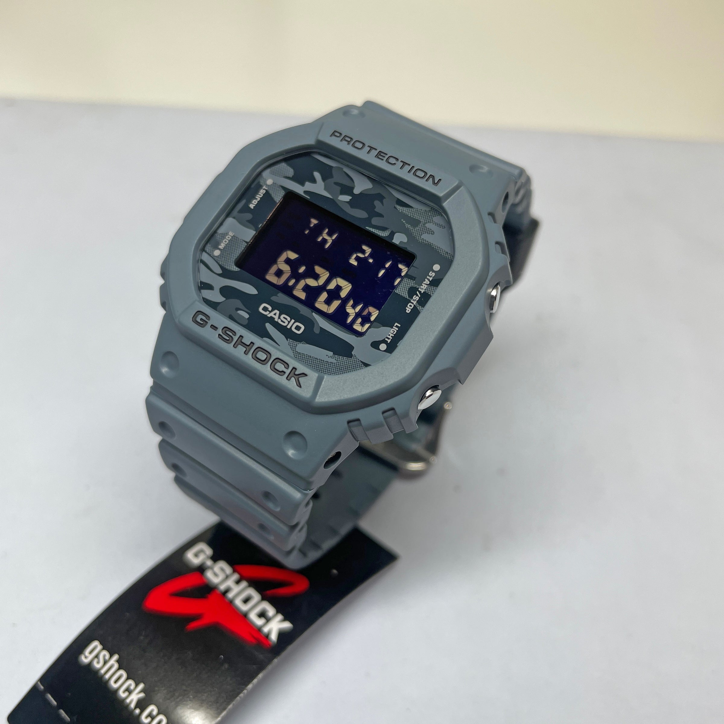 Meetbaar lenen Kleuterschool CASIO G-SHOCK DW5600CA-2 Gunmetal Blue Grey Camouflage Camo Watch – NAGI