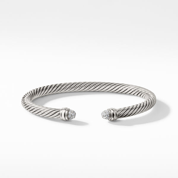 David Yurman 5MM Cable Classics Bracelet with Diamonds – NAGI