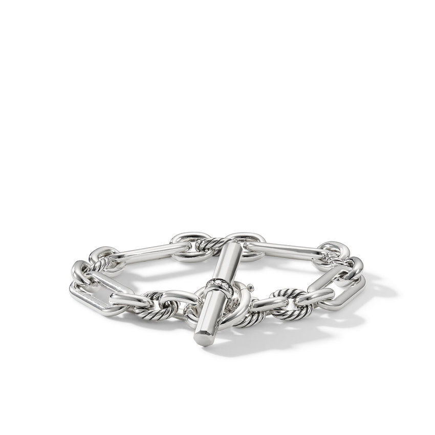 David Yurman 9.8MM Lexington Chain Bracelet with Diamonds