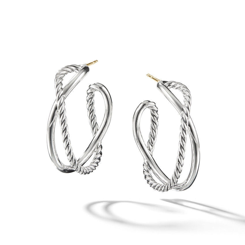 David Yurman Bold Crossover Hoop Earrings – NAGI