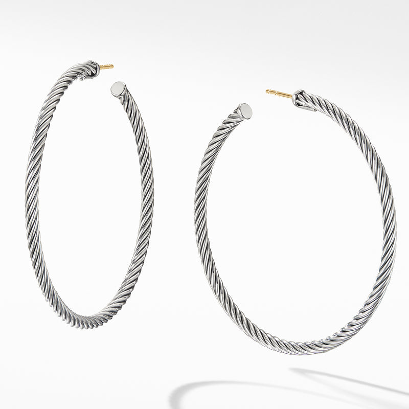 David Yurman Cable Hoop Earrings Large – NAGI